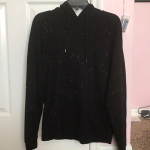 Black Bleach Stained Hoodie